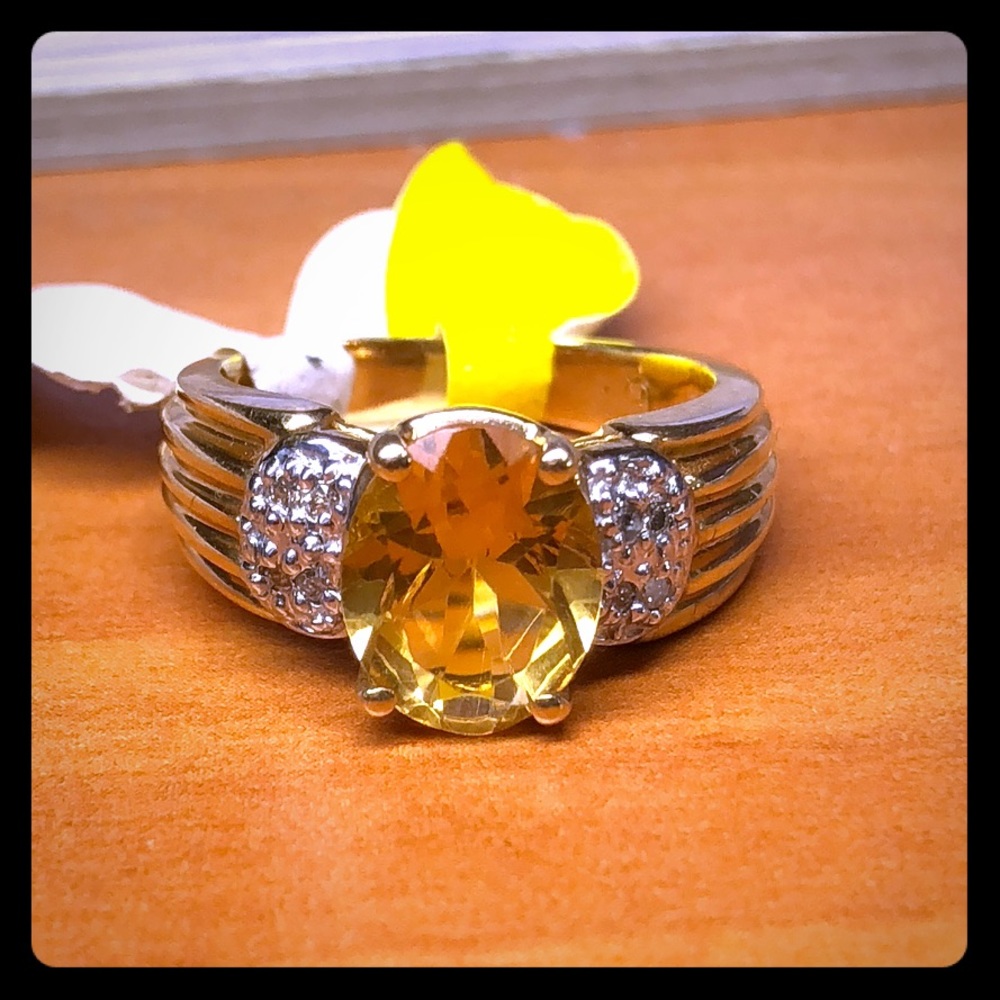 14kt diamond fashion ring